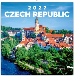 Poznámkový kalendář Česká republika 2027, 20 × 20 cm