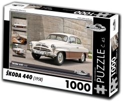 retro auta puzzle škoda 440 (1958) 1000 dílků