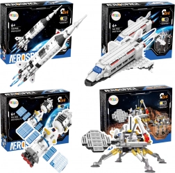 Stavebnice aerospace 2v1 – marsovský lander a vesmírný robot, 146 dílků
