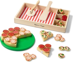 Dřevěná pizza na krájení a skládání