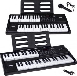 Elektronické klávesy 61 kláves se split funkcí a mikrofonem