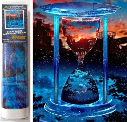 Diamantové malování Čas 30x40 cm