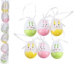 Dekorační plastová barevná vajíčka 6 cm