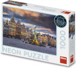 Neonové puzzle Bouře nad Antverpami 1000 dílků