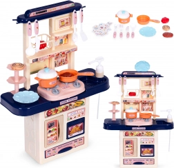 Dětská kuchyňka se zvuky, LED světly a dřezem, 10 doplňků – Kuchynka
