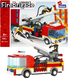 Stavebnice hasičské auto s výsuvným žebříkem 196 dílků (6+)
