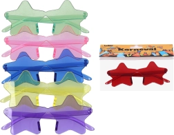 Karnevalové brýle ve tvaru hvězdy – plastové