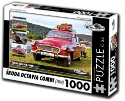 retro-auta puzzle škoda octavia combi (1964) – 1000 dílků