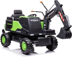 Dětská elektrická bagr Volvo zelená