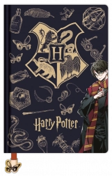 Harry Potter linkovaný blok A5 Navy & Gold