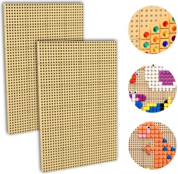 MASTERKIDZ kreativní STEM nástěnná tabule – sada 2 ks + montážní panel 120 × 80 cm