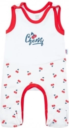 Bavlněné dupačky NEW BABY Cherry