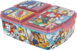 Dětský multi box na svačinu PAW PATROL se třemi přihrádkami