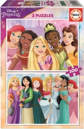 Educa puzzle Disney princezny 2×100 dílků