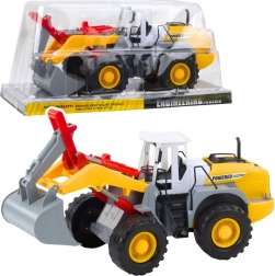 Stavební nakladač–bagr s pohyblivou lopatou