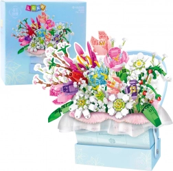 Konstrukční stavebnice Kytice květin s LED světly