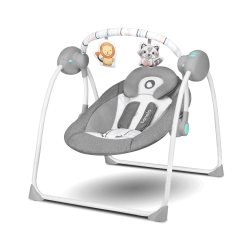 Dětské houpací křesílko Ruben šedá a tyrkysová