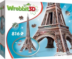 3D puzzle Eiffelova věž 816 dílků WREBBIT