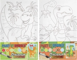 Malování podle čísel - Dinosauři