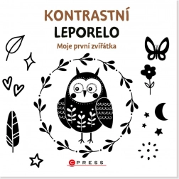 Kontrastní leporelo Moje první zvířátka 15,5 × 15 cm