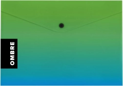 Psaníčko s drukem A4 zelené OMBRE