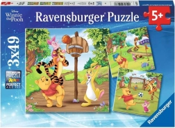 Puzzle Medvídek Pú 3x49 dílků od Ravensburger