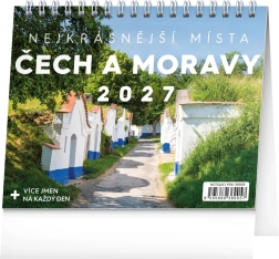 Notique stolní kalendář Nejkrásnější místa Čech a Moravy 2027 (16,5 × 13 cm)