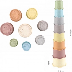 Stohovací kelímky pro děti, sada 8 ks