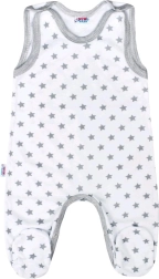 Dětské dupačky New Baby Classic II šedé s hvězdičkami