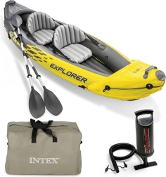 Nafukovací kajak pro 2 osoby INTEX Explorer K2 s pádly a pumpou
