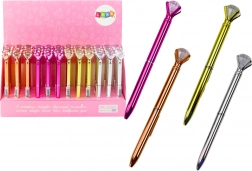 Kuličkové pero s diamantem, modrý inkoust 0,7 mm