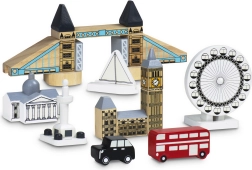 Svítící dřevěné kostky London