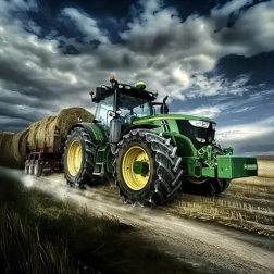 Diamantové malování traktor v akci 30 × 40 cm