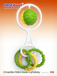 Retro chrastítko s přívěsky