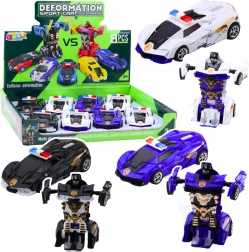 Auto robot 2v1 sportovní policejní vůz