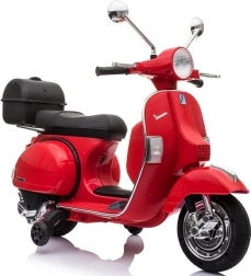 Dětský Akumulátorový Skútr Vespa Červený