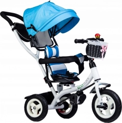Tricykl s otočnou stříškou a odolnými gumovými koly ECOTOYS