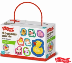 Obrysové puzzle Far Far Land – farma, 8 obrázků