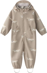 Leokid softshellová kombinéza Lilo beige woof 104