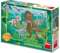 Dino Puzzle Jurský Svět Maxi 24 Dílů