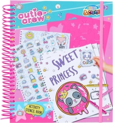 Kreativní omalovánky se šablonami a samolepkami můj mořský svět Crelando