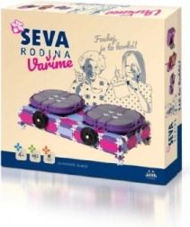 Stavebnice SEVA Rodina Vaříme – kuchyňský robot, vařič a mikrovlnná trouba, 682 dílků