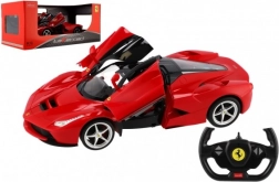 Dálkově ovládané auto FERRARI LAFERRARI 1:14 s otevíracími dveřmi, 2,4 GHz, RASTAR, červené