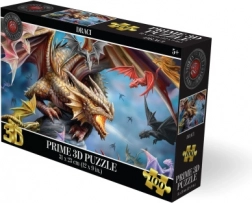 3D puzzle – draci, 100 dílků