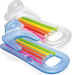 Nafukovací plovoucí lehátko s opěrkou a držákem nápoje INTEX