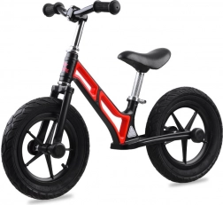 Odrážedlo TINY BIKE s 12" nafukovacími koly a magneziovým rámem – Červená