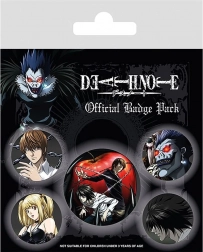Sada odznaků Death Note – 5 ks