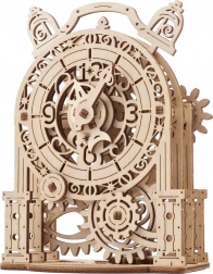 Ugears 3D dřevěné mechanické puzzle dekorační budík