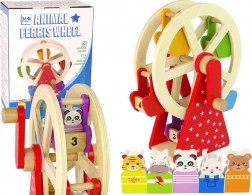 Dřevěný otočný ruské kolo se zvířátky