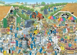 Puzzle Vítězné víno 1000 dílků Jan van Haasteren